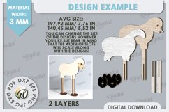 Easter Sheep Laser Cut. Easter Characters. Easter Stand SVG Product Image 2