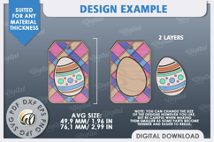 Easter Gift Tag Laser Cut. Easter Basket Tag SVG Product Image 2