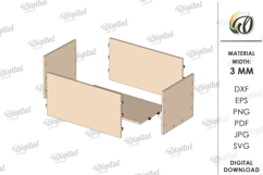 Wooden gift box Laser Cut. Boho SVG. Rustic box Product Image 3