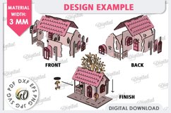 3D Valentine&#039;s House Laser Cut. Valentine Day Gifts SVG Product Image 4