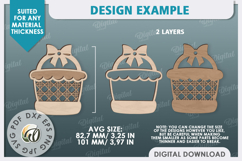 Easter Gift Tag LaserCut. Personalized Basket Tag Product Image 2
