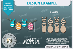 Easter Banner. Easter Decor SVG. Easter Tiered Tray LaserCut Product Image 2