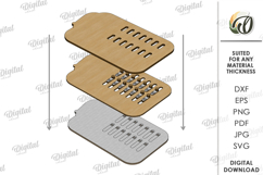 Personalized Pets Tracker. Wooden Pets Care Checklist SVG Product Image 2