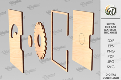 3D Easter Card Laser Cut. Easter Greeting Card SVG Product Image 2