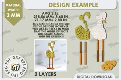 Easter Goose Laser Cut. Easter Characters. Easter Stand SVG Product Image 2