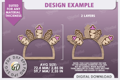 Easter Wooden Napkin Ring Laser Cut. Easter Decor SVG Product Image 2