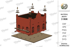 3D Railway Station Laser Cut. Kids toys SVG Product Image 9