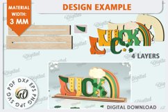 St Patrick&#039;s Day Stand Decor Laser Cut. Lucky Charm SVG Product Image 2