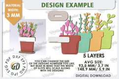 3D Wooden Flower Bouquet Laser Cut. Mother's Day SVG Product Image 2