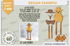 Easter Chick Laser Cut. Easter Characters. Easter Stand SVG Product Image 2