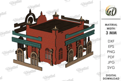 3D Railway Station Laser Cut. Kids toys SVG Product Image 10