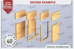 Christmas Gift Card Holder Laser Cut. Christmas Gift SVG Product Image 2