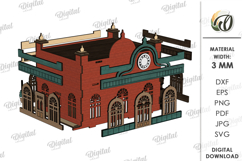 3D Railway Station Laser Cut. Kids toys SVG Product Image 11