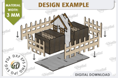 3D Home Garden Laser Cut. Garden Plant House SVG Product Image 3
