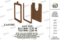 Christmas Frame Ornament Laser Cut. Christmas Tree Decor SVG Product Image 2