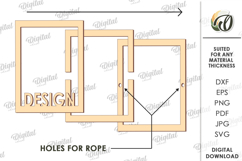 3D Decorative Stand Laser Cut. Home Decor SVG Product Image 2