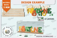 St Patrick&#039;s Day Stand Decor Laser Cut. Lucky Charm SVG Product Image 2