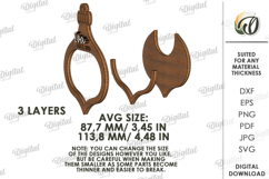 Christmas Frame Ornament Laser Cut. Christmas Tree Decor SVG Product Image 2