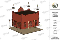 3D Railway Station Laser Cut. Kids toys SVG Product Image 12