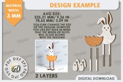 Easter Bunny Laser Cut. Easter Characters. Easter Stand SVG Product Image 2