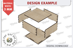 Easter Gift Box Laser Cut. Easter Treats Box. Candy Box SVG Product Image 3