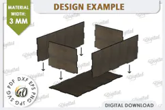 3D Home Garden Laser Cut. Garden Plant House SVG Product Image 2