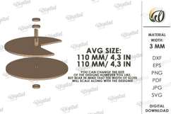 Rotating Circle Invitation Laser Cut. Baby Shower SVG Product Image 2