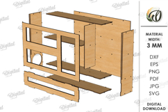Kitchen organizer Laser Cut. Kitchen bag storage SVG Product Image 2