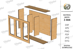 Kitchen organizer Laser Cut. Kitchen bag storage SVG Product Image 2