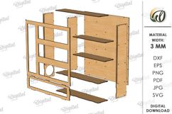 Kitchen organizer Laser Cut. Kitchen bag storage SVG Product Image 2
