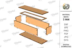 Pregnancy test box Laser Cut. Baby Announcement SVG Product Image 2