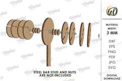 3D Windmill Garden decor Laser Cut. Whirligig SVG Product Image 3