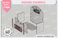 Wooden Flower Boxes Laser Cut Bundle. Gift Boxes SVG Product Image 7