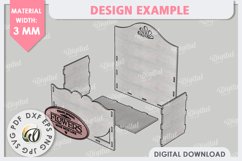 Wooden Flower Box Laser Cut. Gift Box. Mothers Day SVG Product Image 2
