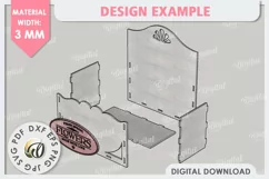 Wooden Flower Box Laser Cut. Gift Box. Mothers Day SVG Product Image 2
