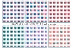 Bundle of Patterns/Scrapbooking Backgrounds.Neon moths.  A pattern of many squares. Multicolored complex textures. Colorful bright design. Neon butterflies or moths flying into the light