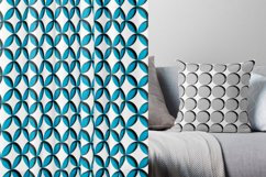 Bundle Seamless Patterns/Abstraction.HI-TECH MONOCHROME  Digital geometric graphic drawing with contour. Contrasting black and white, gray colors. Three-dimensional effect and minimalism of circles, rectangles. The mesh structure is similar to the texture