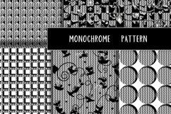 Bundle Seamless Patterns/Abstraction.HI-TECH MONOCHROME  Digital geometric graphic drawing with contour. Contrasting black and white, gray colors. Three-dimensional effect and minimalism of circles, rectangles. The mesh structure is similar to the texture