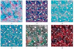 Bundle of Seamless shiny textures/Festive Hearts &amp; Candies  A COMPLEX ORNAMENT OF thin white, as if cut out of paper, sweets and hearts. Backgrounds - Silver, with sparkles and sparkles, seamless textures of blue, pink and red, mother of pearl, dark satur