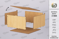 Embroidery Gift Boxes Bundle Lasercut. Christmas box SVG Product Image 2