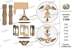 Christmas Lantern Wall Decors Bundle Lasercut. Christmas SVG Product Image 2