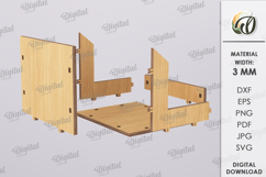 House Candle Holders Bunde Laser Cut. Home decor SVG Product Image 2