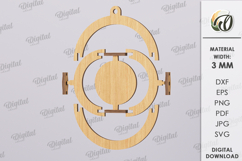 3D Christmas Ornament Laser Cut. Christmas Decor SVG Product Image 2