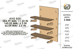 Sunglasses Shelf Laser Cut. Home Decor SVG Product Image 2