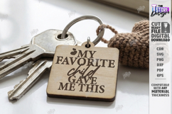 Sarcastic Keychain Laser Cut | Snarky Keyring | Funny SVG Product Image 1