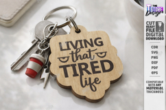 Sarcastic Keychain Laser Cut | Snarky Keyring | Funny SVG Product Image 1