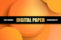 Abstract Orange Digital Paper Product Image 1