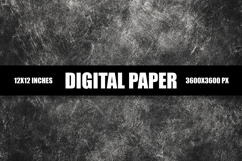 Black Grunge Wall Digital Paper Product Image 1