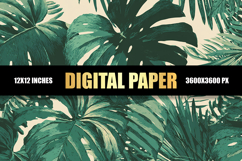 Watercolor Leaves Digital Paper Product Image 1