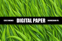 Green Grass Digital Paper Product Image 1